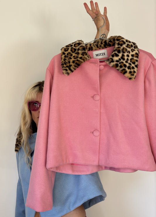 WOOL COAT PINK