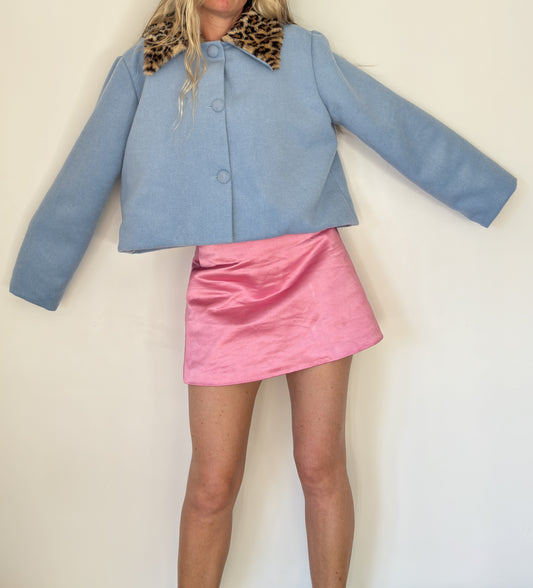 WOOL COAT BLUE