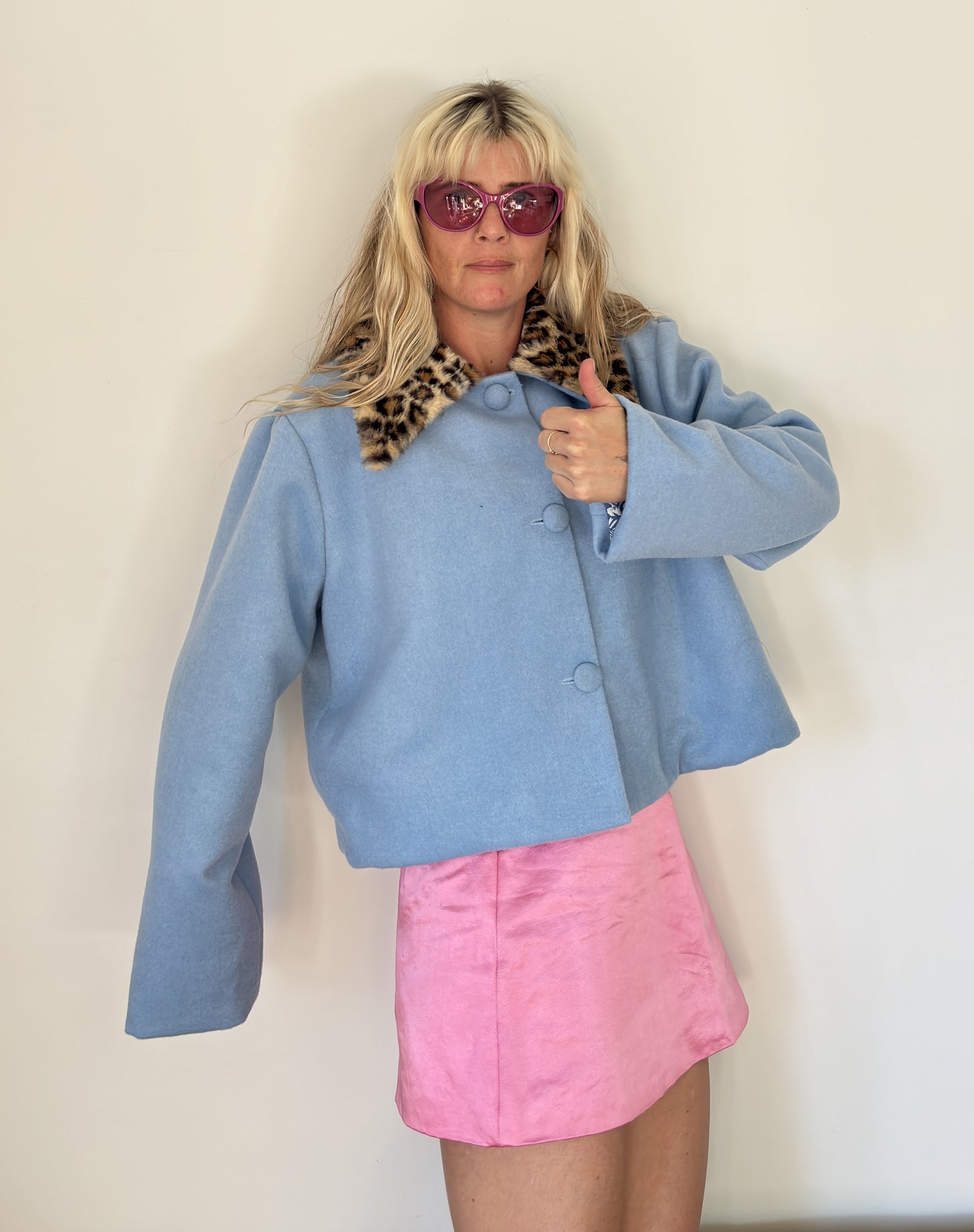 WOOL COAT BLUE