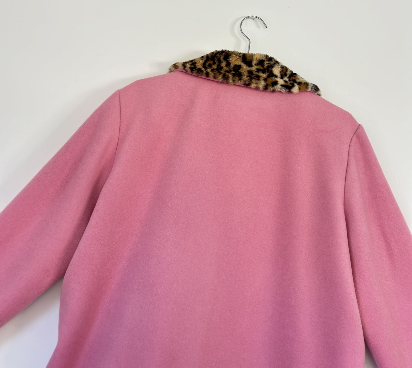 WOOL COAT PINK MID LENGTH
