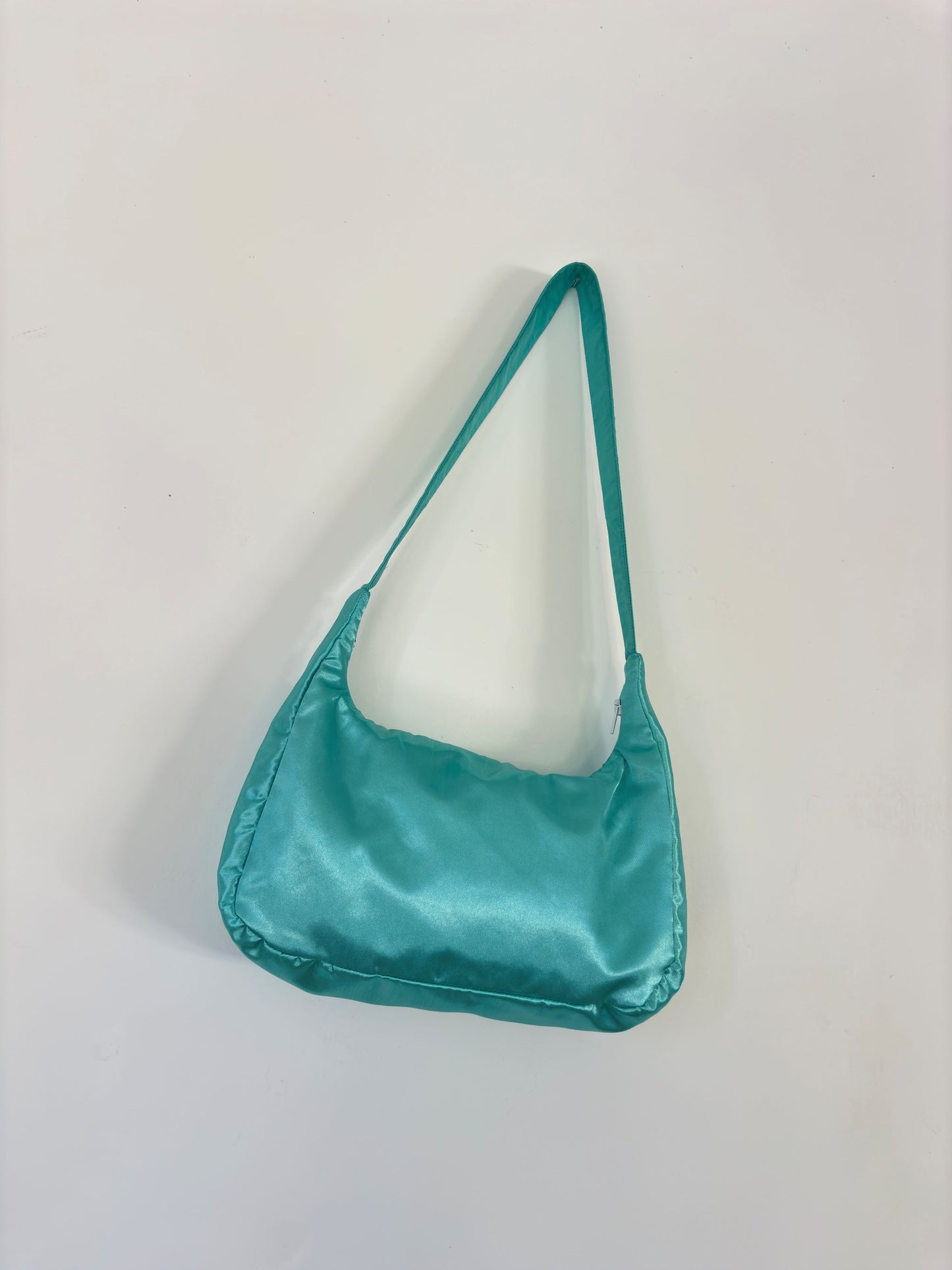 BEDAZZLED SATIN SHOULDER BAG