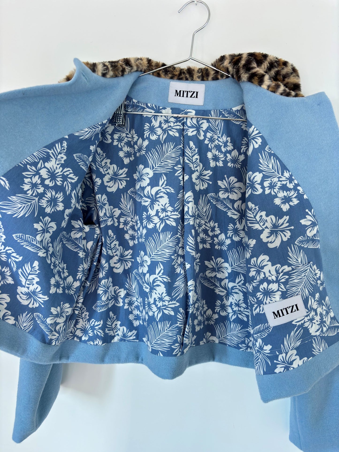 WOOL COAT BLUE