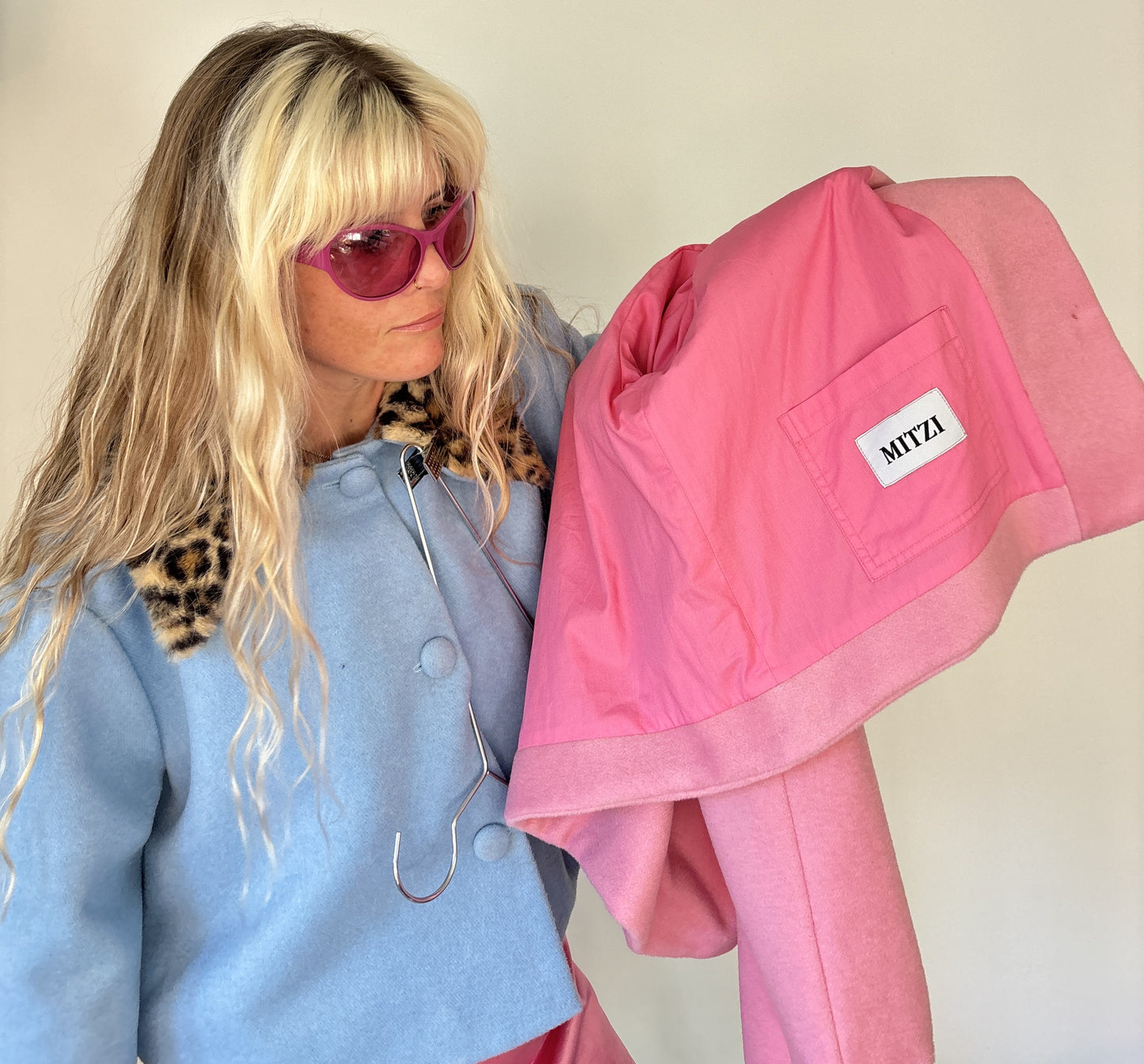 WOOL COAT PINK